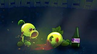 PVZ animation but Peashooter murdered Repeater