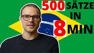 Portugiesisch lernen - Grundkurs 1 Anfänger | 500 Sätze lernen in 8 Minuten ?! | Polyglot Akademie