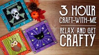 3 Hour Craft With Me - Autumn-themed shadow boxes - Magical Crafting Study With Me Series