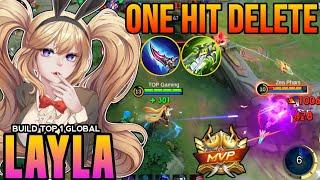 100% UNSTOPPABLE!! Layla One HIT DELETE Build & Emblem - Build Top Global Layla 2024 ~ MLBB