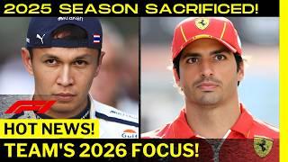 ️ BOMBSHELL: F1 TEAM SACRIFICING NEXT SEASON FOR 2026 OVERHAUL! FORMULA 1 NEWS TODAY