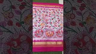 printed pattu sarees//mudra designer studio//any enqurie what's app video Cal 7207621118
