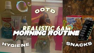 MY REALISTIC 6AM SCHOOL MORNING ROUTINE. || ootd, life updates, chitchat, grwm, + more.