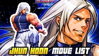 JHUN HOON MOVE LIST - The King of Fighters 2002 Unlimited Match (KOF2002)