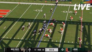 NCAAF LIVEMiami Hurricanes vs.Wake Forest Demon Decans|Week 13 College Football Full Game-23rd Nov