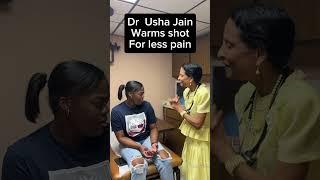 Warm shot for less pain by Dr. Usha Jain.#drushajain #WarmShot #LessPain #nopain