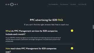 B2B PPC Advertising Agency | GOAT