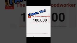 THANK YOU for supporting my channel and for coming on this journey with me! #eveningwoodworker