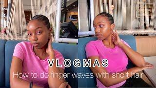 How To Do Finger Waves On Short Hair | South African YouTuber | Gina Tawe
