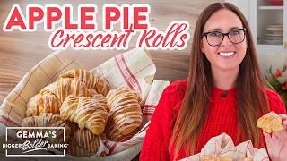 Easy Apple Pie Crescent Rolls Recipe with Vanilla Glaze