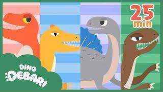 BEST Dino Songs Compilation | Trex, Brachiosaurus, more | Nursery Rhymes & Kids Songs | DebariTV