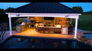 25' x 25' Luxury Pool House & Outdoor Kitchen | Phoenixville, PA | Homestead Structures