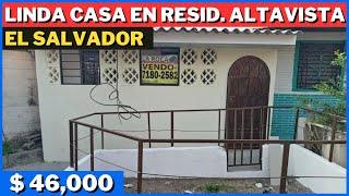 BONITA CASA EN VENTA EN RESIDENCIAL ALTAVISTA SAN SALVADOR EL SALVADOR