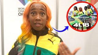 Shelly-Ann Fraser-Pryce Reacts To Losing 4x100 Relay & Explained Her Behavior At This World Champs