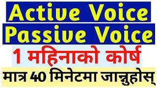 English Voice जान्ने सजिलो तरिका | Active and Passive Voice | Learn Voice in English Grammar