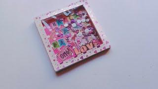 DIY frame shaker card | unique diy for birthday | Nandani's crafty