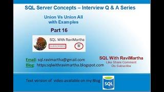 Union Vs Union All | With Examples | Prerequisites for Union and Union All | Performance Comparison