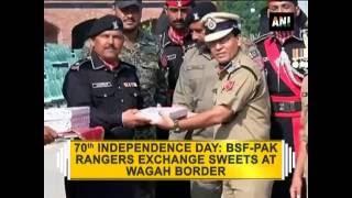 70th Independence Day: BSF-Pak rangers exchange sweets at Wagah border - ANI News