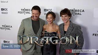 HOW TO TRAIN YOUR DRAGON Tribeca premiere Nico Parker, Mason Thames, Gerard Butler - June 11, 2025