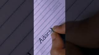 Adarsh - Name Writing ।। How to Write in Cursive।। Simple Name Calligraphy ️