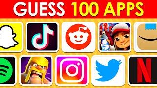 Guess the App Logo in 3 Seconds ...! |100 Famous App Logos in the World | Logo Quiz