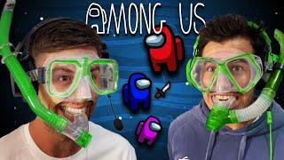 FUNNY AMONG US! Playing With Snorkel & Goggles On 