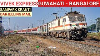 7 IN 1 ELECTRIC LOCOMOTIVE Haul LHB TRAINS || Tambaram - NTSK + Guwahati - Bangalore + Darjeeling