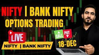 Live Trading Nifty Banknifty Options | Nifty Expiry Option Trade | 18-Dec | #livetrading