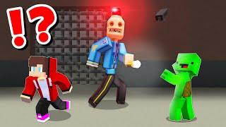 JJ and Mikey Escape Siren Cop's Prison CHALLENGE in Minecraft / Maizen Minecraft