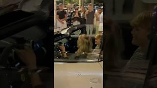 Mum driving 2M€ Ferrari 812 competizione aperta #girlpower #ferrari #luxury #billionaire #lifestyle