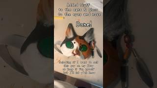 Making a calico cat therian mask! #therian #therianthropy #maskmaking #theriangear #cattherian