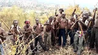 Tharaka warriors armed to defend their land