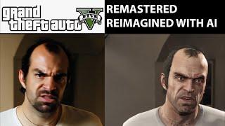 GTA V with ultra-realistic graphics Gen-3 video to video Runway Artificial AI