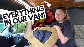 OUR VAN LIFE GEAR | Everything We Travel With In Our Ford Transit Connect Micro Camper Van!