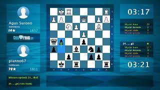 Chess Game Analysis: Agus Surono - pianno67 : 0-1 (By ChessFriends.com)