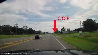 DASHCAM: Speeding BMW pulled over by Lawtey PD, US-301 S, Florida