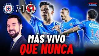 La Máquina REMONTA y GANA 3-0 para ELIMINAR a Xolos en el Azul; sigue América en Semis