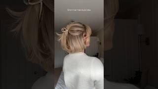 Short hair hairstyle idea ‍️ #hairtutorial #hairstyle #shorthairstyles