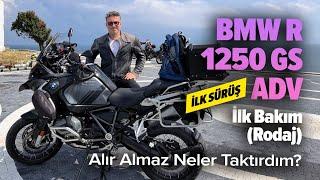 BMW R GS 1250 Adv İlk Bakım Ne Kadar Tuttu, Sürüş Vlog | Alır Almaz Neler Taktırdım