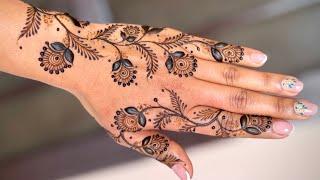 Very easy and stylish back hand mehndi design 2025 || Unique Mehandi design for back hand