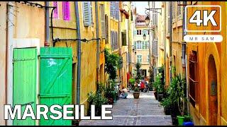 Marseille, France  Walking Tour 4K