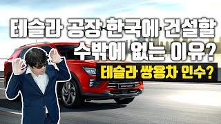 테슬라가 한국에 공장(기가팩토리)을 건설할 수 밖에 없는이유? 쌍용차 인수 가능성은? [전차남]