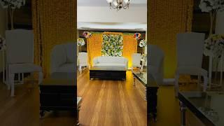 In House Mehndi Setup #trending #viralreels #mehndidecor #luxurydecoration #mehndidecoration