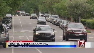 Traffic changes coming to downtown Raleigh