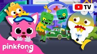 HELP! 🩹The Police Car is Sick! | Car Hospital | Hospital Play with Baby Shark | Official Pinkfong