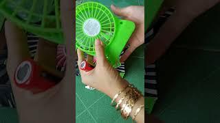 Review đập hộp quạt mini cầm tay #noinhieureview #daphop