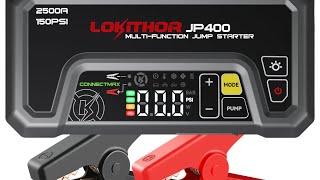 LOKITHOR JP400 multi function  JUMP STARTER with AIR COMPRESSOR.