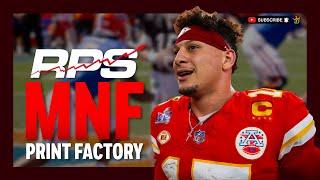 NFL DFS Picks | BIGT, JSU & JT | 11/4 - MNF Print Factory