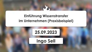 #gkc23: "Einführung Wissenstransfer im Unternehmen (Praxisbeispiel)"