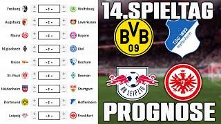 14.Spieltag Bundesliga 24/25 Prognose | Alle Spiele & Tipps !